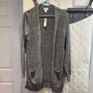 Old Navy Open-Front Long Cardigan Sweater - Gray